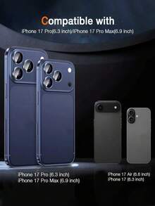 3pcs Camera Lens Protector Compatible With IPhone 17 Pro/17 Pro Max/16 Pro/16 Pro Max/15 Pro/15 Pro Max/14 Pro/14 Pro Max/13 Pro/13 Pro Max/12/11 Pro Max, Military Grade 9H+ Ultra High Hardness Explosion-Proof, Ultra HD, Individual Lens Protection, Scratch-Resistant, Compatible With Phone Cases And Accessories, Transparent - Clear - View 2