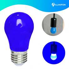ILUMIFON Kit 10 Lâmpadas Led Bulbo G45 3w Colorida Decorativa Bivolt varal de led abajur festa - Azul - Visão 4