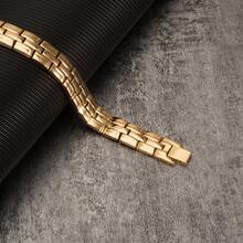 Vinterly Magnetic Bracelets Male Stainless Steel 12mm Wide Magnet Men Hand Chains Link Health Energy Jewelry Waterproof - Line - View 13