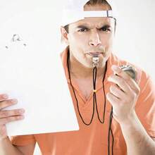 Whistle, 3 Pack Sports Whistles With Lanyard, Loud Crisp Sound Whistles Great, Referees, And Officials - Silver a - View 6