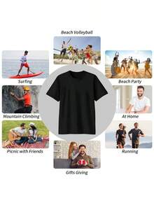 Men's Jackson Guitars Logo Graphic T-Shirt - White & Black Music Brand Tee, Soft Comfortable Short Sleeve Shirt, Regular Fit Round Neck Casual Top For Streetwear & Outdoor Activities, Machine Washable For All-Season Wear - 淺灰紫 - 查看 3