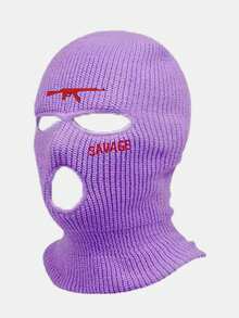 1个男女通用拉法帽滑雪面罩，适合日常使用、户外运动、徒步旅行、骑行 - 1件黑色 - 查看 13