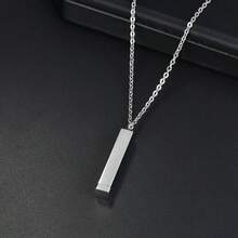 Personalized Custom Double Layer DIY Engraved Necklace Girl's Stainless Steel Jewelry Accessory Gift - Style 28 - View 4