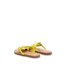 Gioseppo Sandálias rasteiras femininas - Amarelo - Ver 4