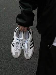 Adidas Samba OG Cloud White (Women's) - 黑與白 - 查看 7
