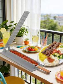 1pc Manual Plastic Kebab Maker Press Mold Easy To Use Meat Skewer Tool For Home BBQ Grilling Middle Eastern Cuisine Party Cooking - Barbecue Meat Skewers - View 5