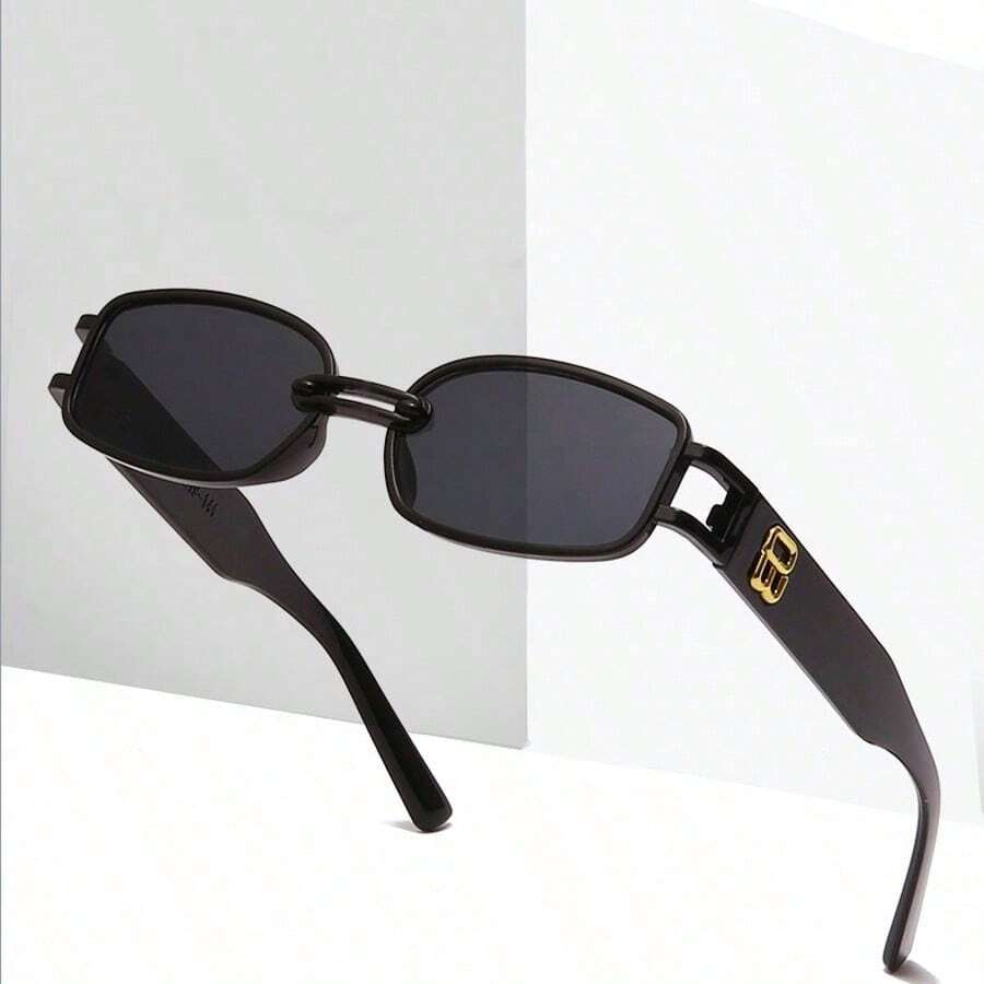 New Arrival European And American Fashion Square Frame , Minimalist Street Style , 1 Pair Rectangular Shape Personalized Glasses Suitable For Daily Activities, Leisure, Etc. - Multicolor - View 1