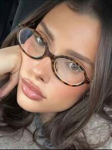 1pc Retro Y2K Leopard Print Sunglasses, Suitable For Parties, Gatherings, Gifts, Streetwear, Daily Wear, Driving, Vacation - Multicolor - View 4