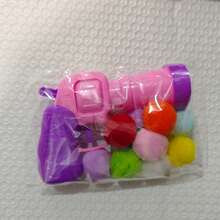 New Pet Cat & Dog Interactive Toy Gun, Self-Playing Plush Ball Toy, Pet Supplies For Cats Happy Growth - Baby Pink - View 12