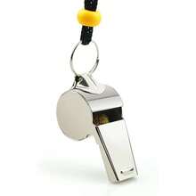Whistle, 3 Pack Sports Whistles With Lanyard, Loud Crisp Sound Whistles Great, Referees, And Officials - Silver a - View 5