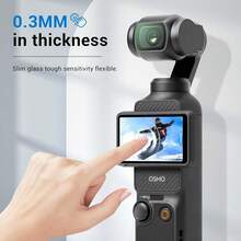 2 pezzi + 2 pezzi Pellicola protettiva per schermo e obiettivo Osmo Pocket 3, anti-graffio, resistente all'usura, anti-impronta digitale, senza bolle, facile da installare, superficie liscia, strato anti-graffio, taglio preciso, materiale indurito, rivestimento anti-impronta digitale, per fotografi - Visualizzare 6