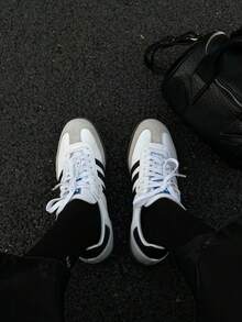 Adidas Samba OG Cloud White (Women's) - 黑與白 - 查看 6
