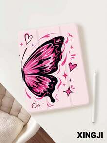 1pc Graffiti Butterfly Pattern Tablet Protective Case, Compatible With 10.2 Inch 10th/ (A16) 11 Inch 11th 2025, Pro 11 2021/2020, Galaxy Tab A8 10.5 Inch 2022, Matepad 10.4/Tab, With Pencil Slot, Anti-Drop, Tablet Stand Protective Cover, Support Auto Sleep/Wake - Multicolor - View 4