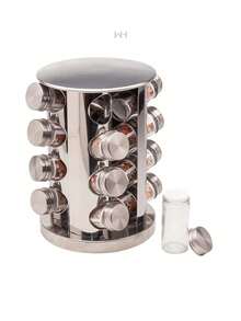 Especiero Giratorio de 16 Frascos, Almacenamiento para Especias, Organización de Cocina - Ver 5