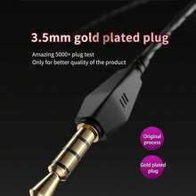 Qkz Ak6 Gaming Earbuds With Mic,Universal 3.5mm HiFi Sport Headphones In Ear Earphone For Running With Microphone Headset Music Earbuds - 白色 - 查看 7