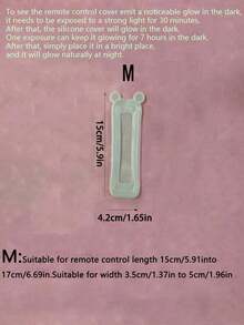 1/3pcs/Set Glow-In-The-Dark Teddy Bear Silicone Remote Control Covers - Fits TV, AC And Calculator Remotes, Easy To Clean, Signal-Friendly, Smooth Surface, Green Semi-Transparent Design, Practical And Fashionable Home Decor, Device Accessories | Signal-Friendly Protective Covers,Kitchen Decor,Household Items,Mother's Day Gift,Bedroom Decor,Garden,Kitchen Decor,Summer,Beach,Travel Essentials,Room Decor,Squishy,Graduation - Multicolor - View 14