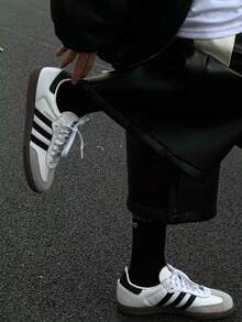 Adidas Samba OG Cloud White (Women's) - 黑與白 - 查看 3
