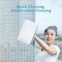 Limpiador de ventanas magnético, cepillo de limpieza de ventanas de doble cara, limpiavidrios, herramientas de limpieza para limpiar ventanas exteriores de edificios altos - Como en la imagen - Ver 2