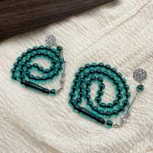 1pc Transparent Green Acrylic Beaded Bracelet, Elegant Prayer Beads For Women, Casual Daily Wear - Multicolor - View 7