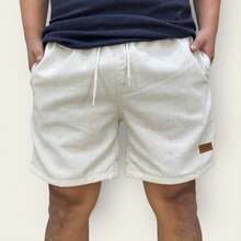 Kit 3 Bermuda Cargo Linen Premium Shorts Mauricinho Men's Casual Basic Comfortable - Navy Blue - View 5