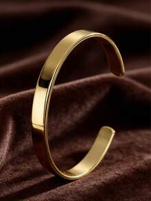 3 件/套男士不锈钢金色可调节 C 形手链带链条，适合日常佩戴、父亲节、情人节、周年纪念日、男友生日礼物、圣诞节、新年派对礼物 - 彩色 - 查看 8