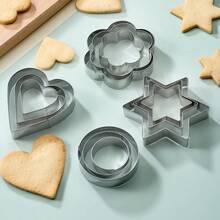 In Stock DIY Cake Mold Baking Fondant Tools 12pcs Set Stainless Steel Cookie Cutter Steamed Bun Mold - Starry Garden 12-piece Set - View 3