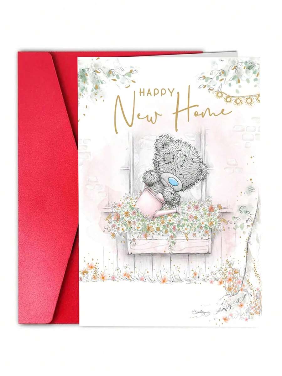 1张 Me To You 可爱乔迁新居祝贺贺卡，4.92x6.93 英寸乔迁祝福卡 - 查看 1