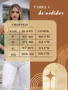 Cropped Feminino Suplex Forrado Top Academia Alça Fina Zero Transparência Confortavel Look de Verão - Marrom - Visão 7