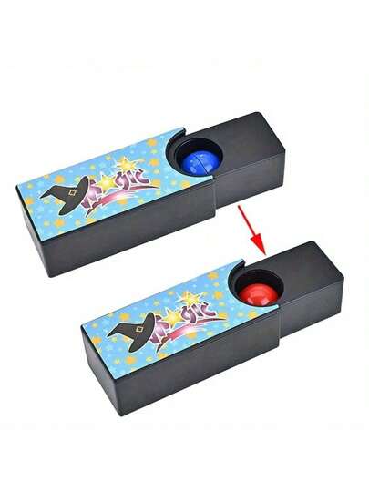 1pc Magic Set: Use This Classic Little Tool To Transform A Red Ball Into A Blue Ball, Color-Changing Ball Illusion - Classic Magician's Prop