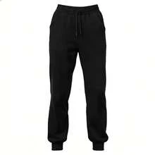 Estos pantalones deportivos de pierna recta están confeccionados en un tejido suave y ligero. Cuentan con una cinturilla elástica con cordón para un ajuste perfecto y bolsillos laterales, ideales para el día a día urbano o para looks informales. - gris - Ver 4