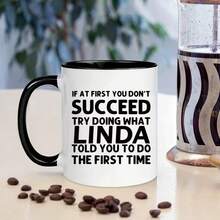 1 pieza Taza, Regalo de cumpleaños, Taza de oficina y hogar, Vaso de agua - Multicolor - Ver 4