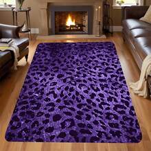 Retro Leopard Print Flannel Carpet, 2D Digital Printing, Non-Slip Rubber Bottom, Multiple Sizes Available. Suitable For All Seasons, Washable, Machine Washable, Comfortable, Unique, Suitable For Him, Her, Family Members, Boyfriend, Girlfriend, Father, Family Members, Mother, Lover, Daughter, Son, Grandfather, Grandmother, Teacher, Doctor, Nurse, Friend, Classmate, Pet. As Birthday Gifts, Household Items, Wedding Items, Souvenirs, Home Decoration, Daily Life, Office Decoration, Birthday, Anniversary, Valentine's Day, Thanksgiving, Graduation Season, Christmas, Halloween, Mother's Day, Father's Day, Wedding, New Year Gift Decoration. Suitable For Shopping Centers, Restaurants, Kitchens, Bathrooms, Living Rooms, Bedrooms, Corridors, Balconies, Outdoor Doors, Door Mats, Entrance Mats, Non-Slip Mats, Offices, Cafes, Piano Room Floor Decoration - Nhiều màu 9 - Xem 6
