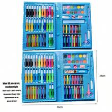 208/86/150/42 水彩笔套装，包含工具和全套水彩绘画用品，水彩笔套装，节日绘画笔套装，绘画学习工具礼品，学生水彩绘画用品套装 - 彩色 - 查看 6