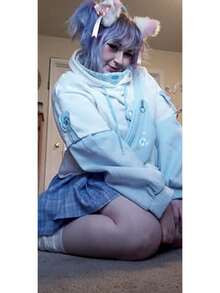 Plus Size Basic Versatile Stretchy Elastic Waist Flared Casual Mini Skater Skirt/Pleated Plaid Skirt For Women XL-5XL - A02-a261 - Kẻ sọc xanh - Xem 2