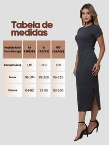 Women's Premium Comfortable Tube Midi Dress - Dark Grey - View 7