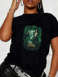 Women T-Shirts - 黑色 - 查看 1