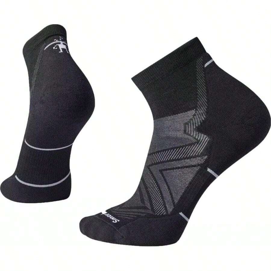Calcetines de tobillo con amortiguación específica Smartwool Run - Negro - Ver 1