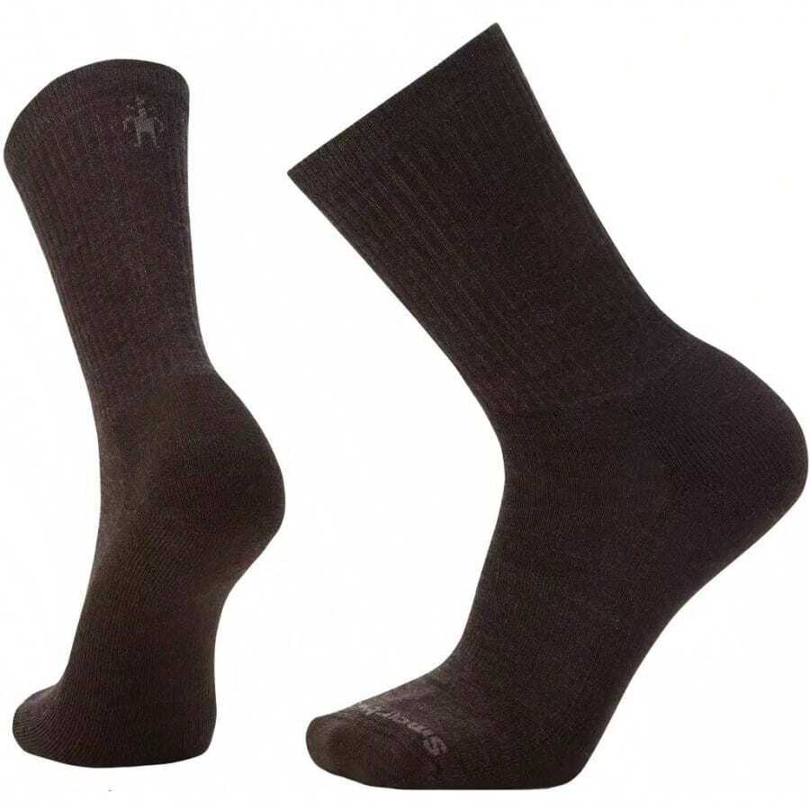 Smartwool Everyday Solid Rib Crew Socks | - Black - View 1