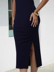 Women Dresses - Navy Blue - View 5