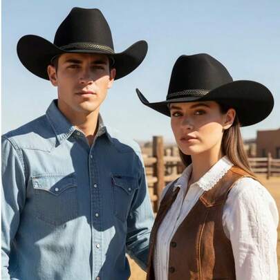 Sombrero Vaquero Texano Unisex Tallas y Colores en Tela