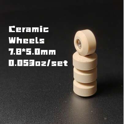 LEEFAI 陶瓷材质户外指板轮 7.8x5.0mm，优质侧向防滑性能轮