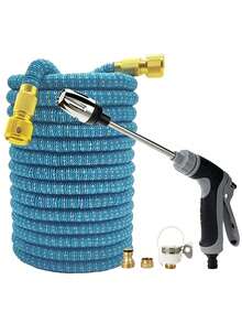 1pc Expandable Magic Garden Hose, High Pressure Car Wash, Multifunctional Water Gun, Garden Watering Flexible Hose - A - View 15