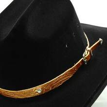 Atrevidu's Leather Hat Band - Dourada±Floral±P - View 2