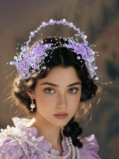 1pc Elegant Fairy Style Headband, Personalized Decoration Hair Accessory Suitable For Festivals, Performances, Cosplay, Weddings, Parties