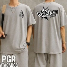 Volcom Street Style T-Shirt - Stylish Clothing Brand - Skateboarding - Unisex - Men's And Women's - 100% Cotton - Top Premium Streetwear - New Release - Immediate Shipping - Various Colors!! - 淺灰色 - 查看 3
