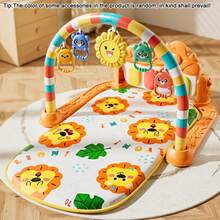 Newborn Baby Essentials Baby Bed Crib Bedding Set Baby Toys Interactive Music Pedal Piano Play Mat - Fun And Educational Fitness Frame Toy For Baby, Baby Piano Mat Kick And Play Multifunction Gym Play Mat,Tummy Time Mat Baby Kicking Toys For Feet With Pendant Rattle,Animal Shape Maracas,Playmate For Baby, Baby Play Mat Baby Gym,Funny Play Piano Tummy Time Baby Activity Mat With 5 Infant Sensory Baby Toys, Music And Lights Boy & Girl Gifts For Newborn Baby - 粉色 - 查看 2