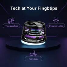 Portable Mini Bluetooth Speaker G200, Colorful LED Light, TWS Wireless Pairing, Compact Sound Box For Party, Camping, Room Decor - View 2