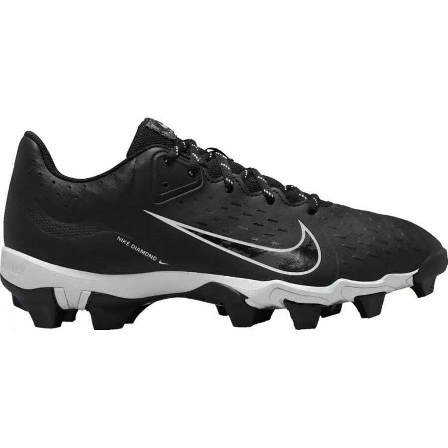 Nike Women's Hyperdiamond 4 Keystone Softball Cleats |  | Men Baseball Shoes - 黑色/鉑金 - 查看 1