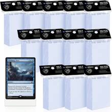 Paquete de 1,200 fundas para cartas, ajuste perfecto, ideales para doble funda, fundas para cartas de intercambio compatibles con MTG, TCG y cartas de juegos. - 10 colores - Ver 1