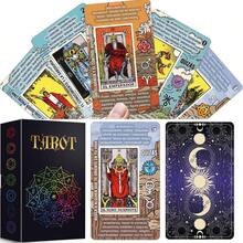 Cartas de Tarot - Cartas Tarot Principiantes Español - No Necesita Libro Guía - Baraja de Aprendizaje de Lectura Fácil y Rápida con Significados Escritos - Horoscopos, Planetas y Chakras (Español) - Inglés - Ver 3